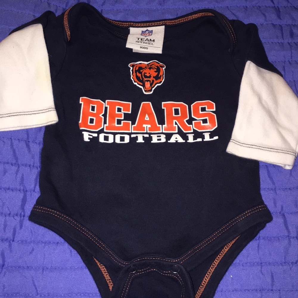 🏈Chicago Bears Long Sleeve Onesie Size 0-3 months